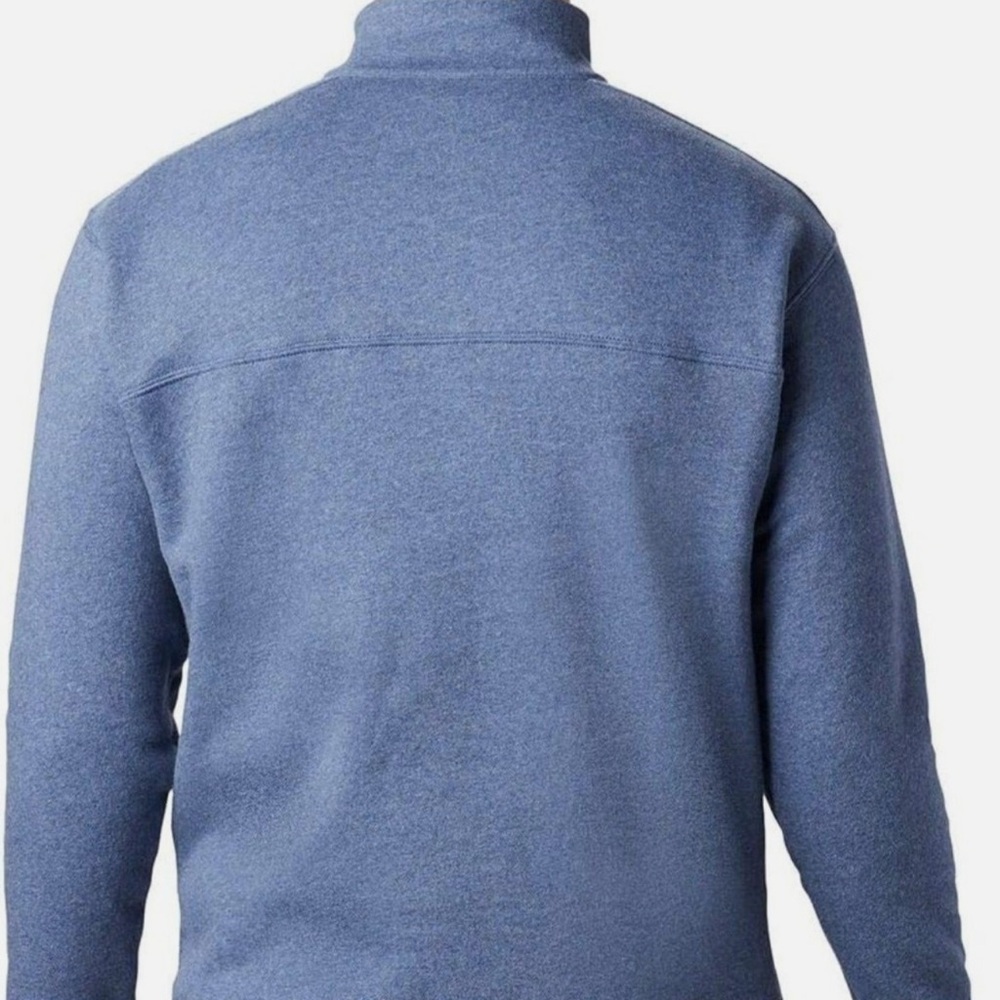 Columbia Men's Hart Mountain II Size Medium Blue Quarter-Zip Pullover sweatshirt - Picture 2 of 9